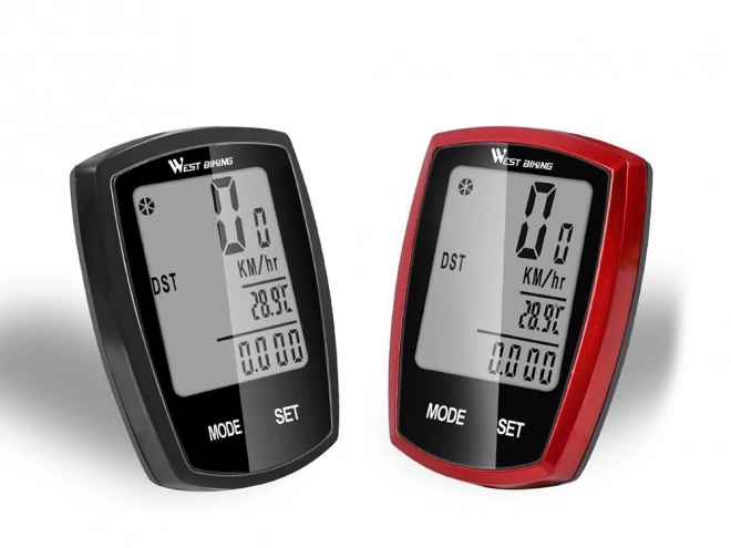 Trådløs vandtæt cykeltachometer med LCD-skærm