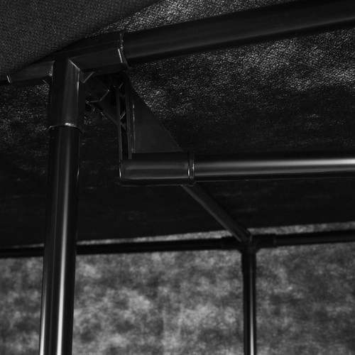 Foldbar stofgarderobe 170x170cm Ruhhy 23740
