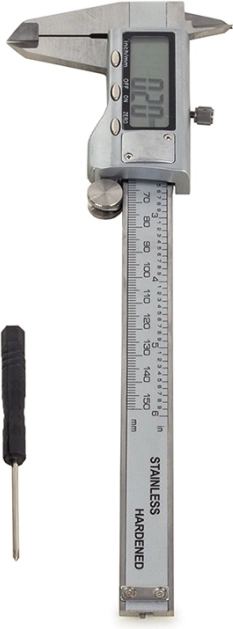 Nøjagtighed 0,02 mm og område 150 mm