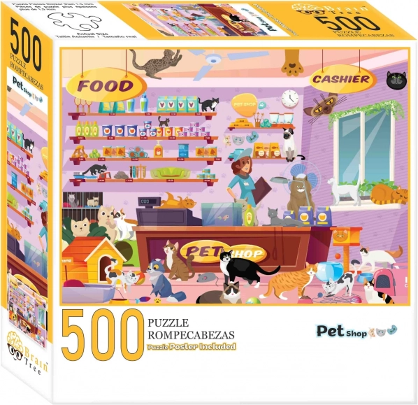 Puslespil Dyrehandel 500 brikker