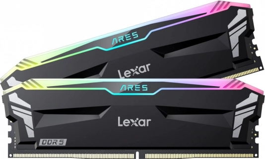 Hukommelse LEXAR ARES DDR5 RGB 32 GB (2×16 GB) 7200 MHz sort