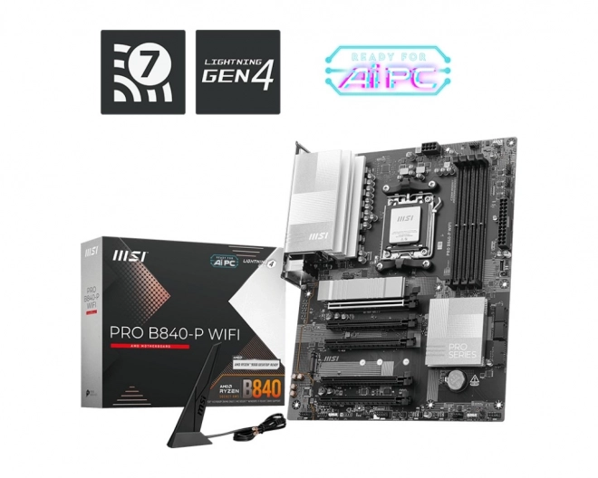 MSI Pro B840-P Wi-Fi AM5 bundkort