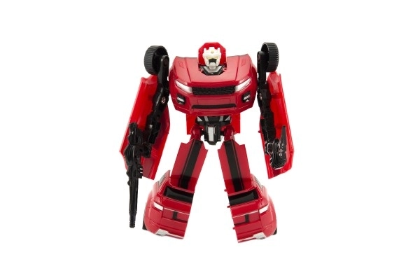 Transformer bil/robot plast 18cm i kasse 19x22x6cm - 1stk