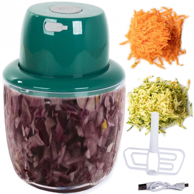 Elektrisk løg og hvidløg hakker med blender