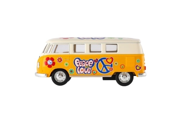 Autobus Kinsmart VW Klassisk metal/plast 13cm med tilbagespoling