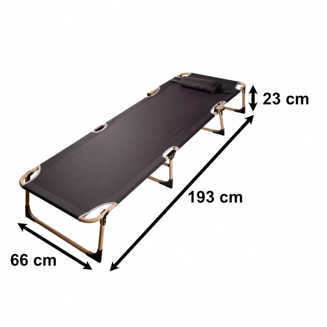 Sammenklappelig campingfelt seng Canada 193 cm mørkegrå