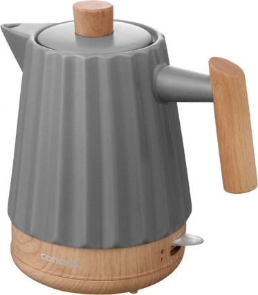 Keramisk elkedel 1,5 l, mørkegrå