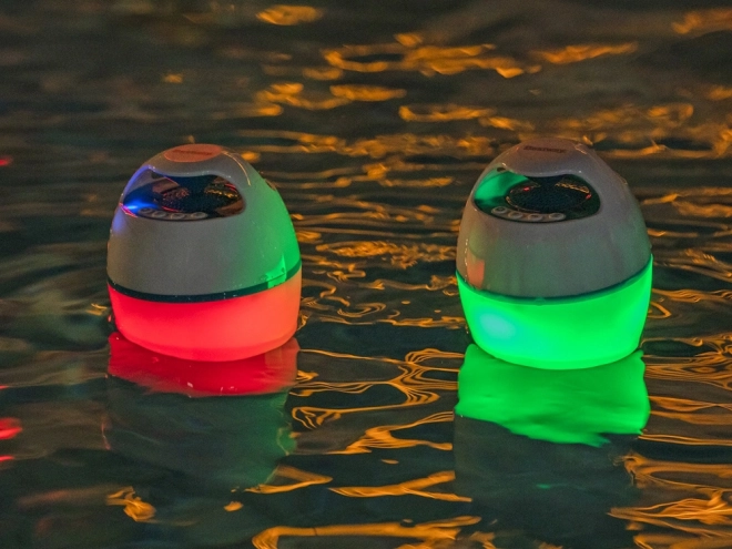 Bestway flydende højttaler MusicWave med Bluetooth og LED-lys