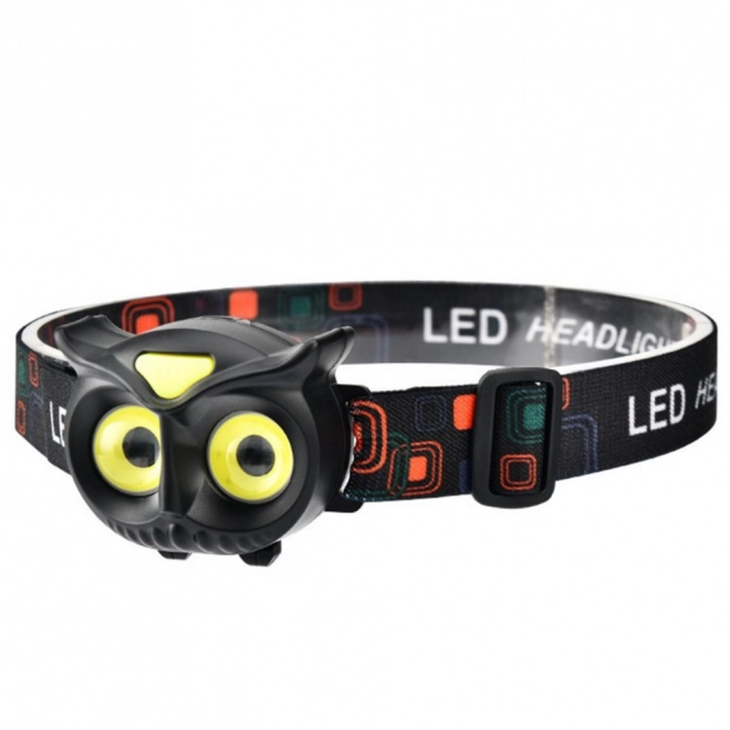 Børne LED pandelampe Ugle