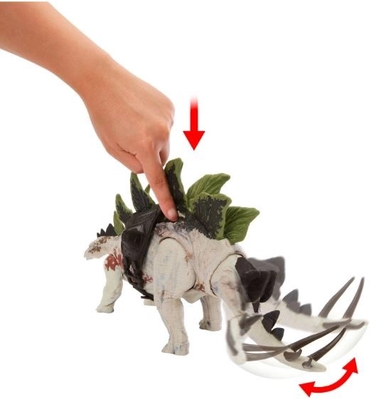 Jurassic Verden Gigantisk Angribende Dinosaur - Stegosaurus HLP24