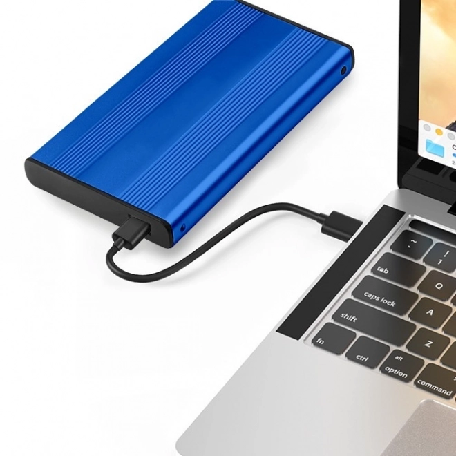 Eksternt etui til HDD/SSD 2.5" SATA3 USB 3.0 Blå