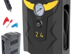 Bærbar bilkompressor 12 V 120 W, 150 PSI med manometer