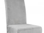 Universel grå velour stolebetræk