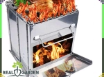 Sammenklappelig raket-kogeblus til camping med grill