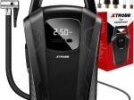 XTROBB 12V bilkompressor med digitalt manometer og LED-lygte