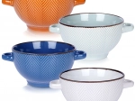 Sæt med keramiske skåle med håndtag 620 ml, 4 stk.