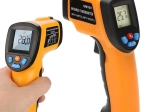 Berkontakt infrarød lasertermometer (pyrometer) −50 til +550 °C