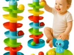 Kugletårn til børn med spiralbane
