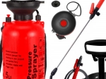 Tryksprøjte til haven 5 l med lang lanse og skulderrem
