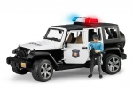 Bruder Jeep Wrangler Rubicon politi med figur