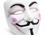 Maske Guy Fawkes ANONYMOUS V for Vendetta, hvid