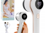Elektrisk fnugfjerner til tekstiler med LED-display, 3 hastigheder – hvid
