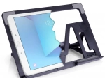 Justerbart tabletstativ, sort, foldbart 26 × 18,5 cm