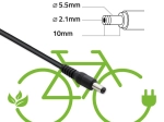 Oplader til elcykler 36 V (42 V, 2 A) med 5,5 × 2,1 mm stik