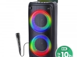 bærbar bluetooth-højttaler MEDIA-TECH FUNBOX BT med karaoke og RGB-belysning