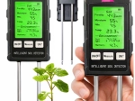 Digital 6-i-1 jordmåler med LCD – fugt, pH, temperatur, lys og frugtbarhed