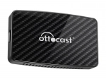 Ottocast 4‑i‑1 trådløs adapter til CarPlay/Android Auto (sort)