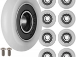 Sæt af løbehjul til brusedøre RUHHY, 23 mm, 8 stk med skruer