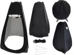 Bærbart bruse-/omklædningstelt - sort