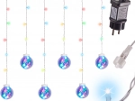 LED hængende lysgardin 3 m 108 LED multicolor