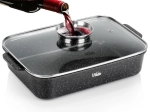 Granitbradepande med låg Granitica 3,5 l, 35 × 23 × 12 cm