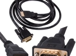 HDMI til VGA kabel 2 m, Full HD, forgyldte stik