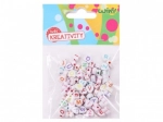 Farverige alfabetperler