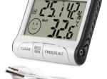 Digitalt termometer og hygrometer med udendørs sensor