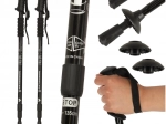 Sammenklappelige trekkingstænger Nordic Walking, sorte, 2 stk