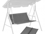 Hængesæde til havestativ 140 × 100 cm, grå