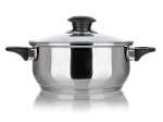 Rustfri gryde med glaslåg 18 cm, 1,7 l SUPER VALUE