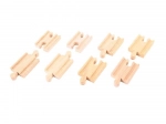 Træsamlere til skinner 7 cm (8 stk) BIGJIGS RAIL
