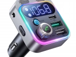 FM transmitter til Joyroom JR-CL16, USB + USB-C, 48 W (sort)