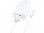 Foneng-hurtigoplader 12W med USB og USB‑C‑kabel