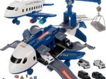 Politiets sammenklappelige fly med parkeringsplads og biler