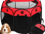 Sammenklappelig hvalpegård til hunde og katte