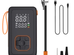 Bærbar genopladelig luftpumpe og powerbank 7,4 V til bil, cykel og bolde