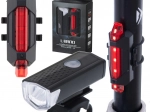 Sæt LED cykellys foran og bagpå USB