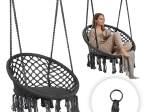 Hængestol i boho-stil til haven, grå, MultiGarden