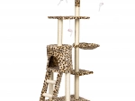 Kradsetræ til katte med hus og liggeplads 138 cm PETSI